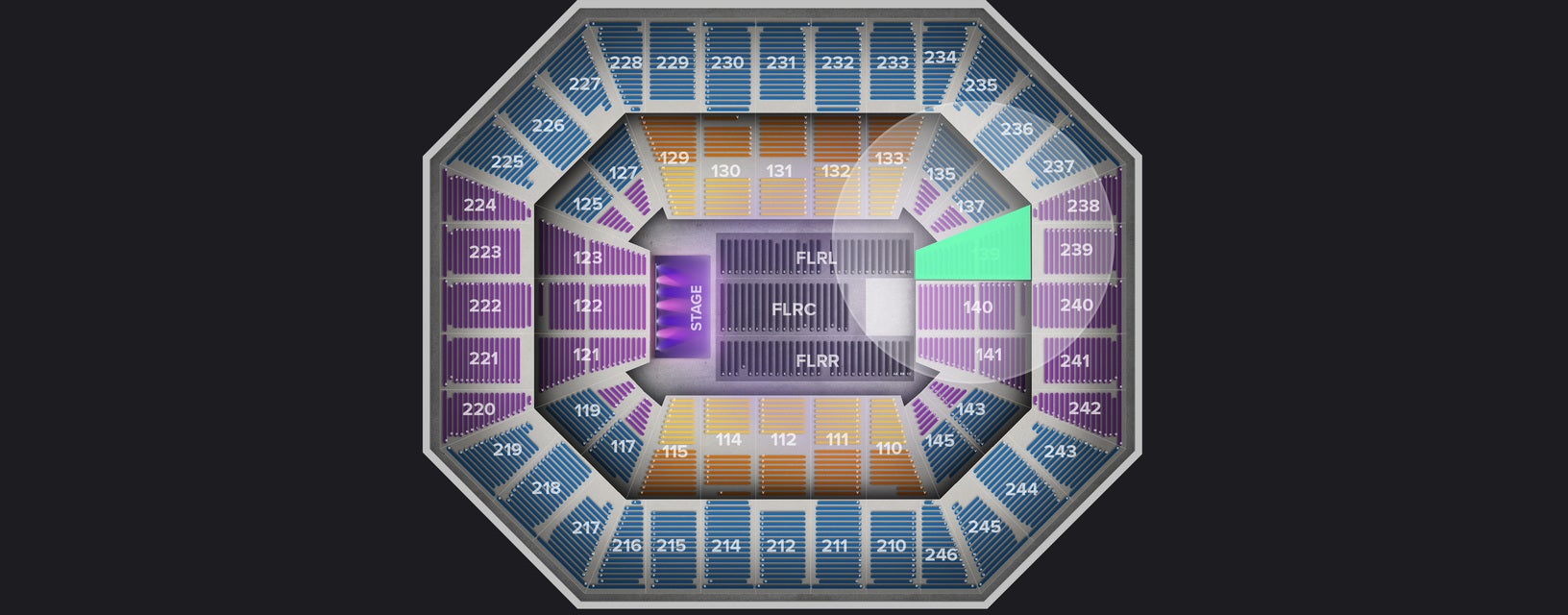 Seat view from Lower