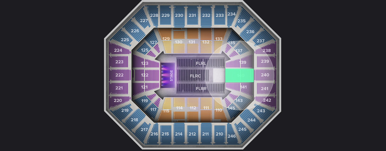 Seat view from Lower
