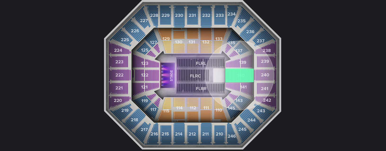 Seat view from Lower