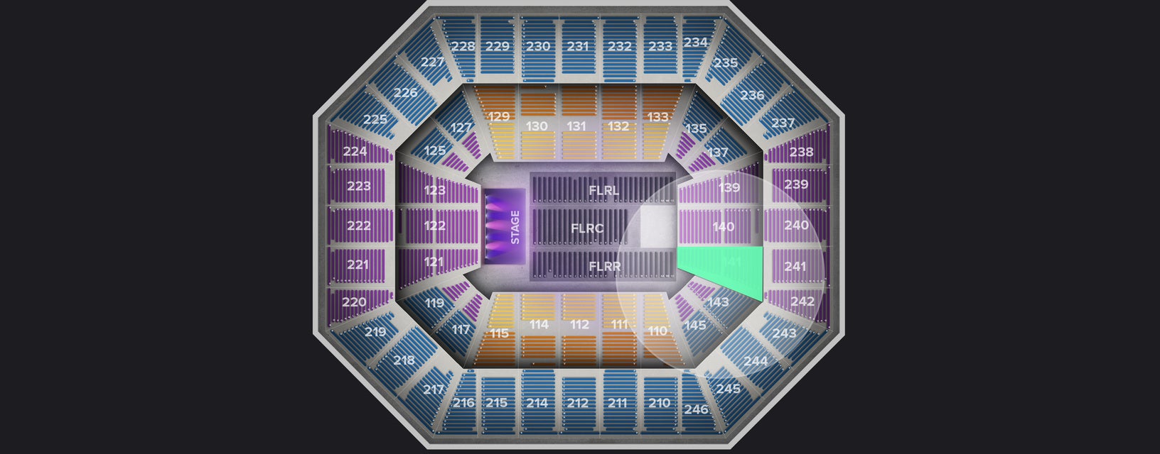 Seat view from Lower
