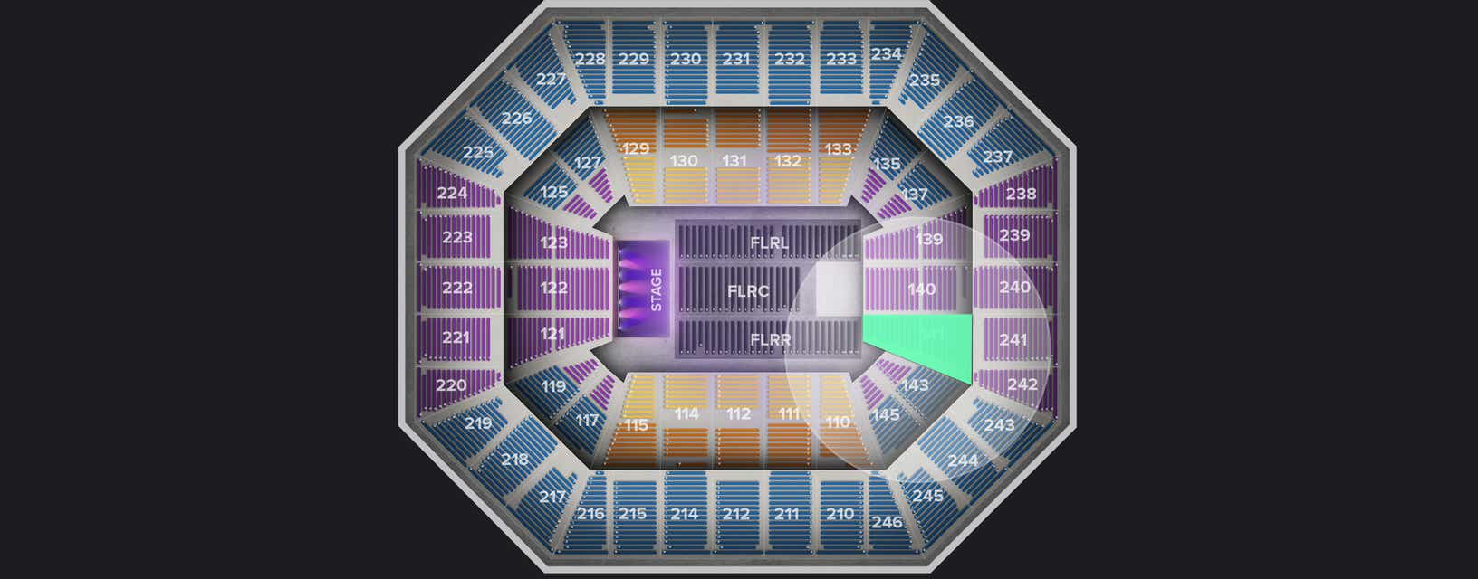 Seat view from Lower