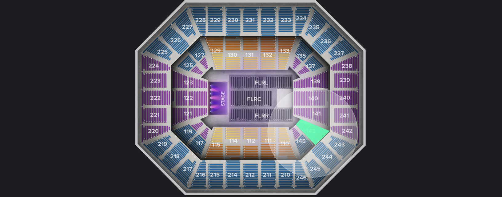 Seat view from Lower