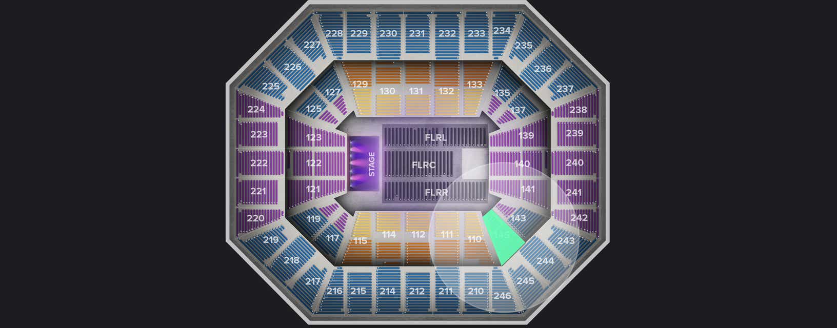 Seat view from Lower