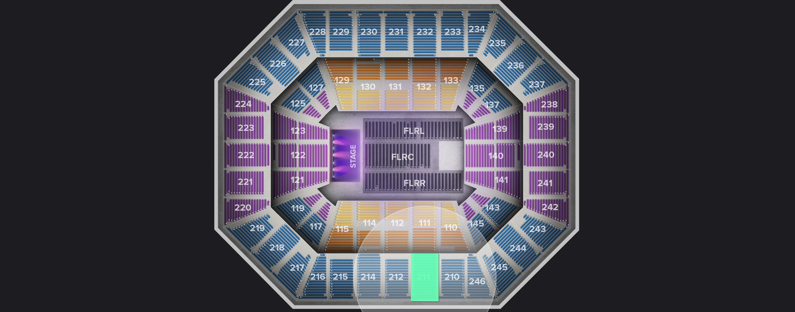 Seat view from Upper