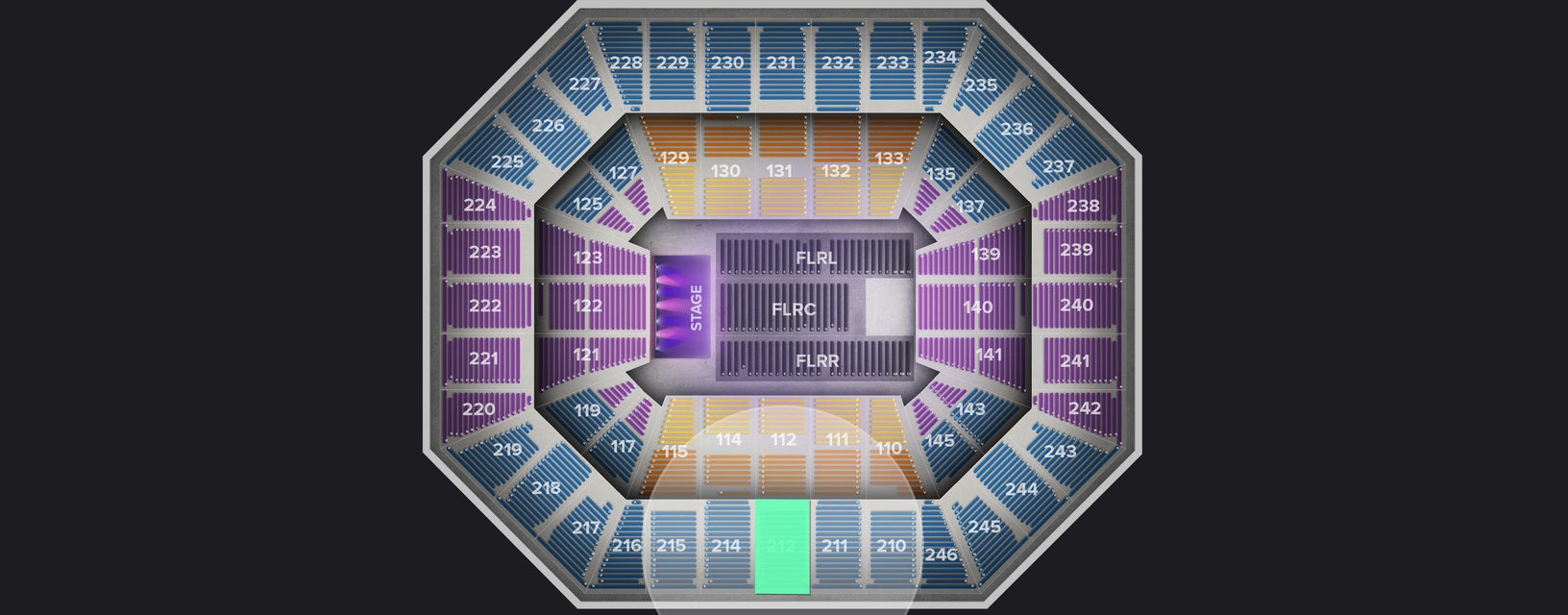 Seat view from Upper