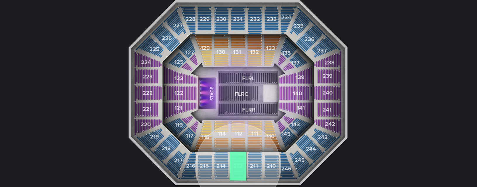 Seat view from Upper