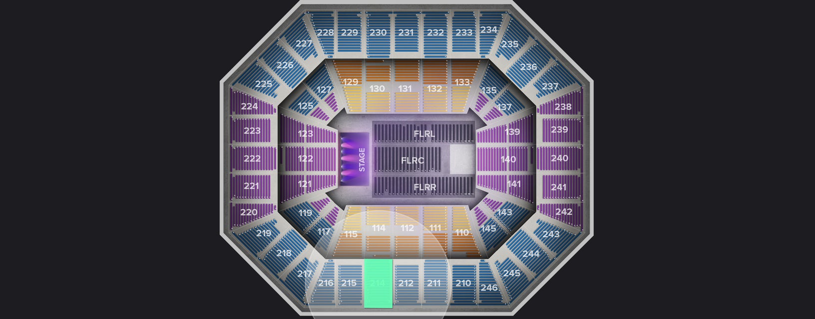Seat view from Upper