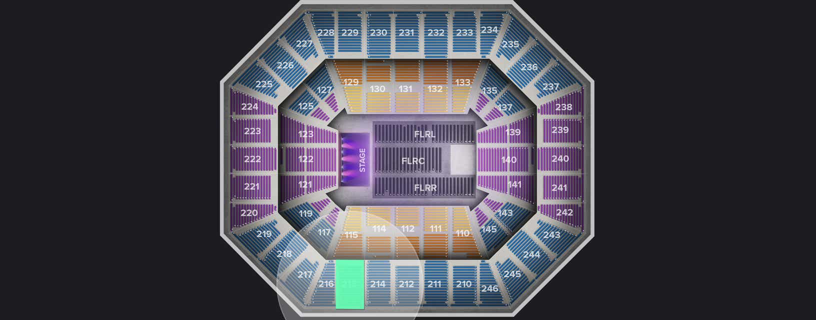 Seat view from Upper