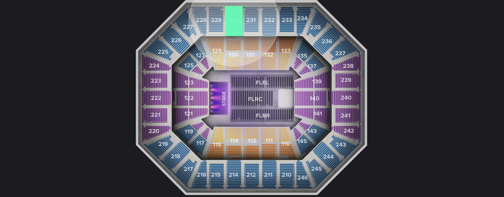 Seat view from Upper