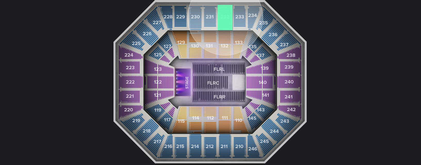 Seat view from Upper
