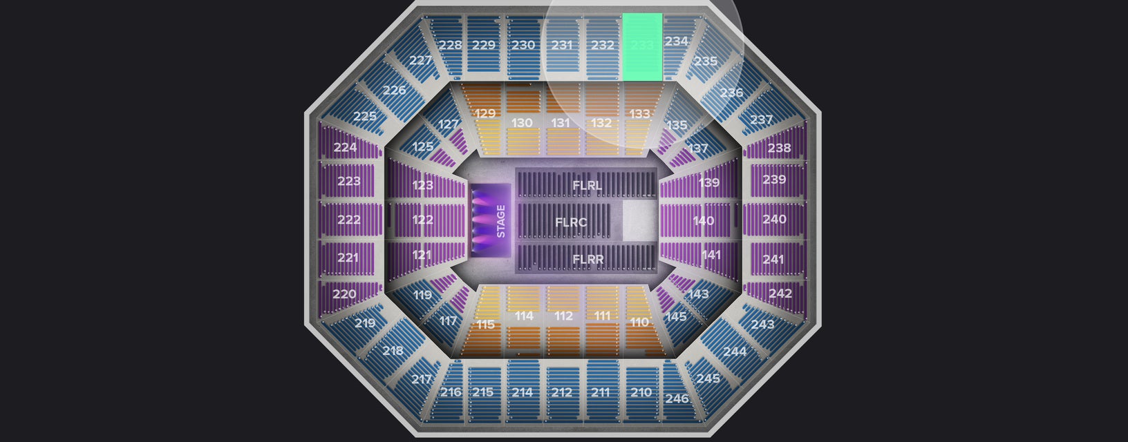 Seat view from Upper