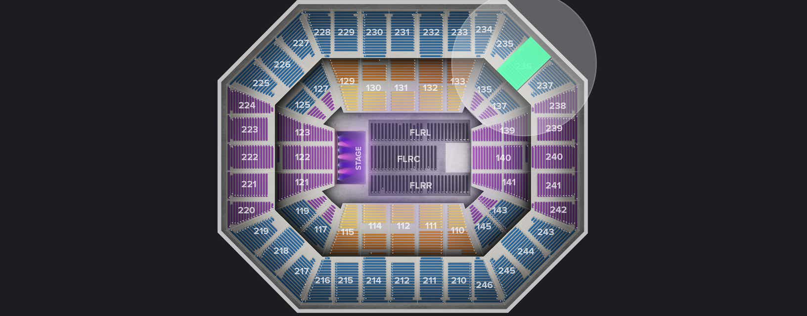 Seat view from Upper