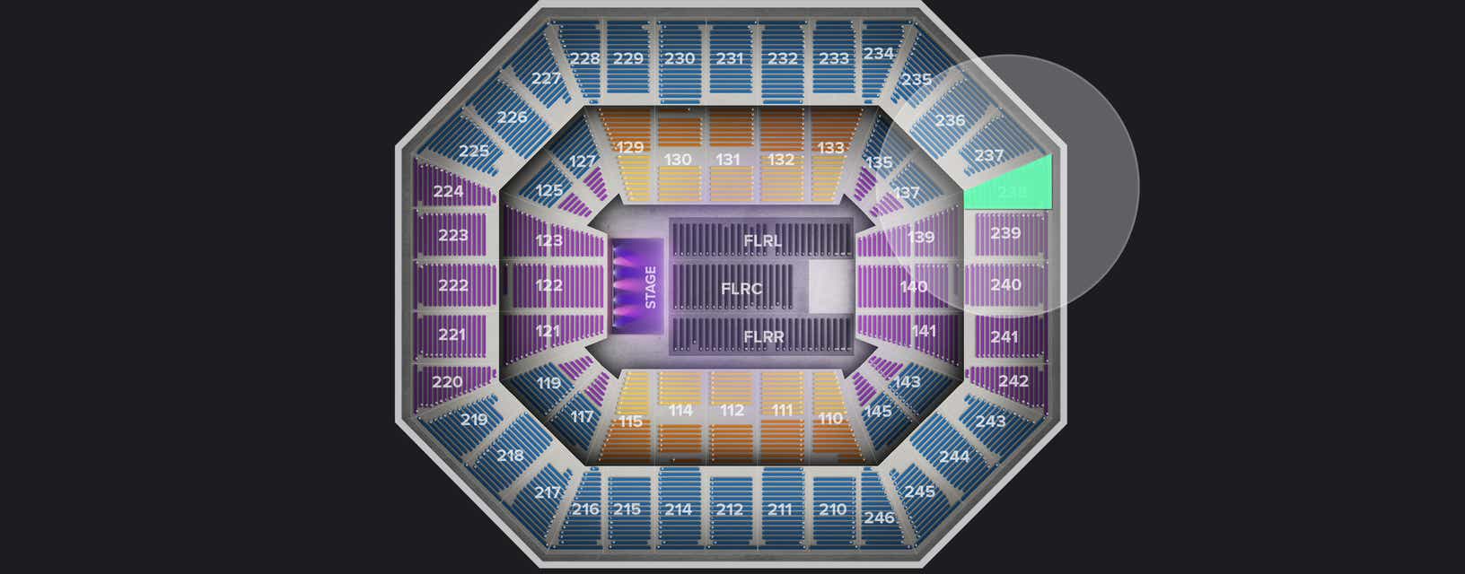 Seat view from Upper