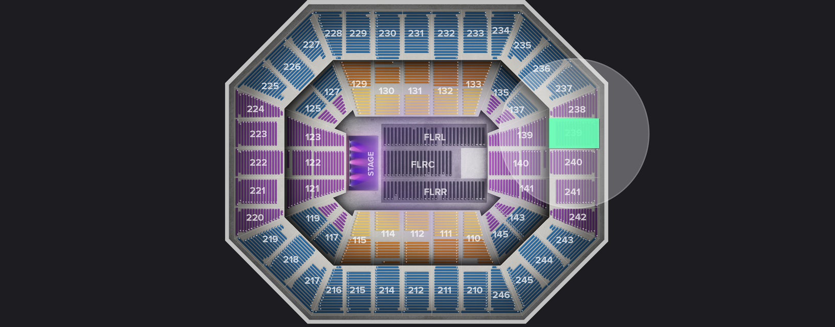 Seat view from Upper