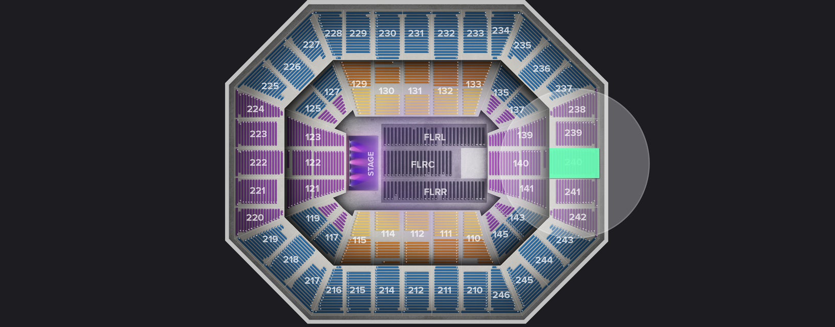 Seat view from Upper