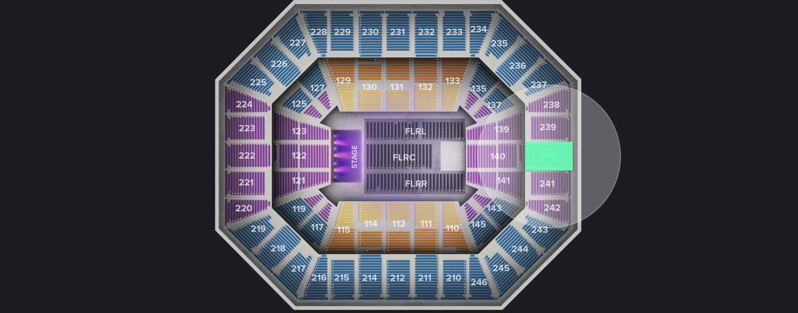 Seat view from Upper