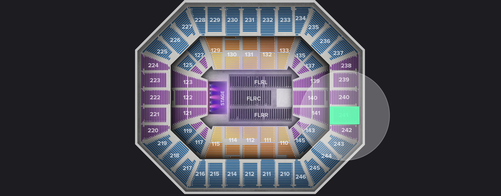 Seat view from Upper