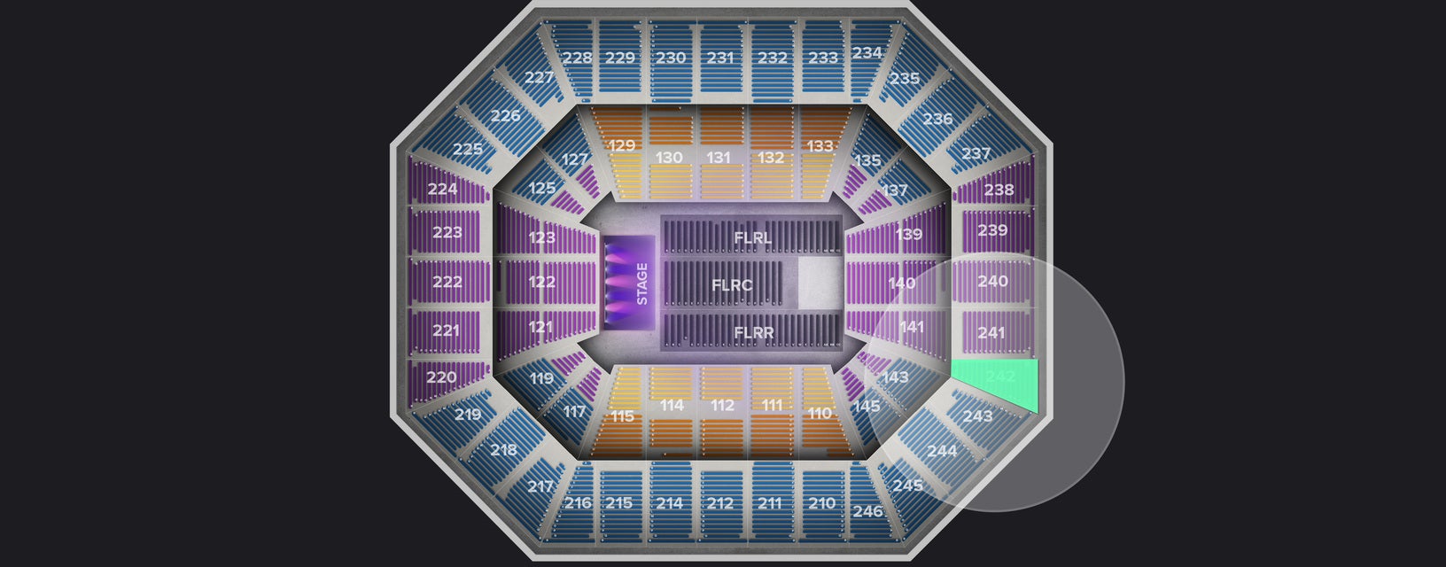 Seat view from Upper