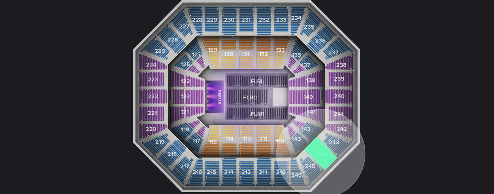 Seat view from Upper