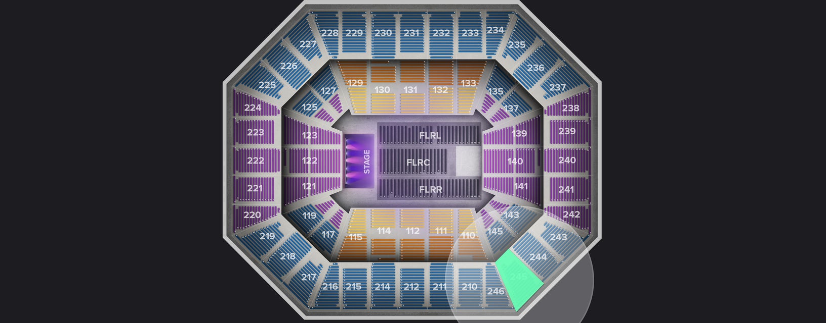 Seat view from Upper