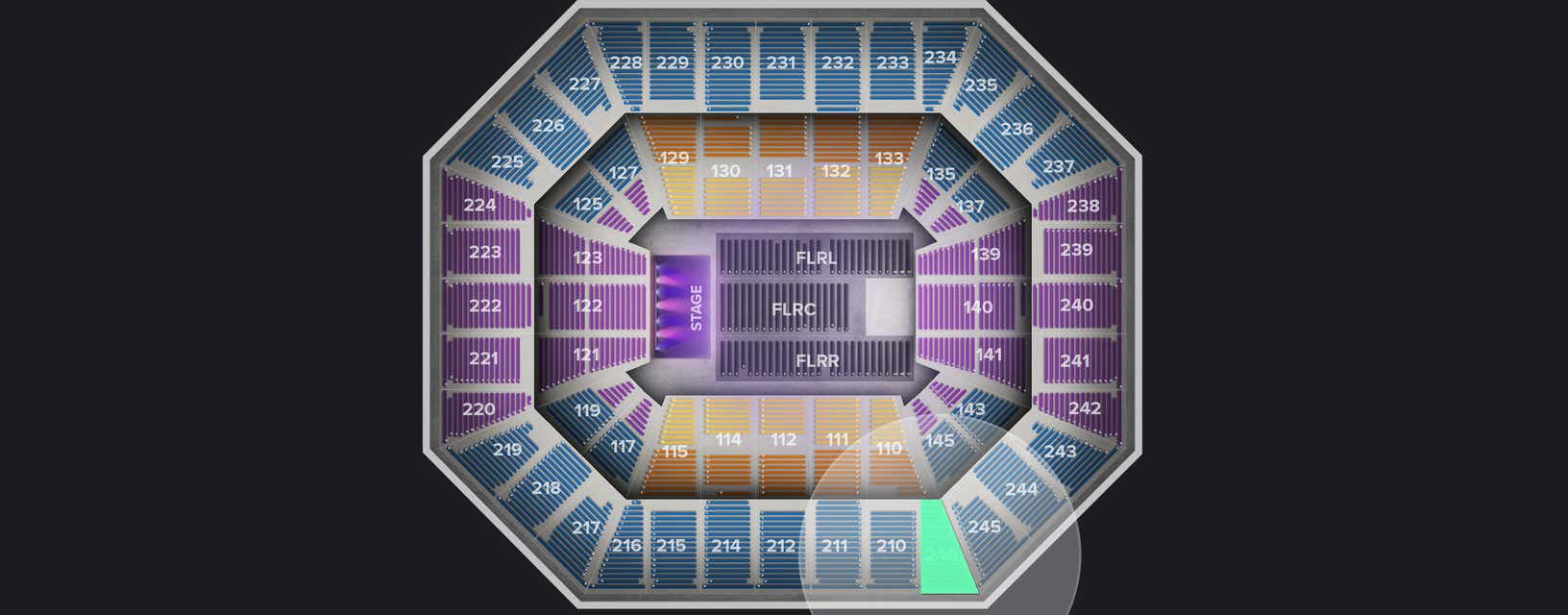 Seat view from Upper