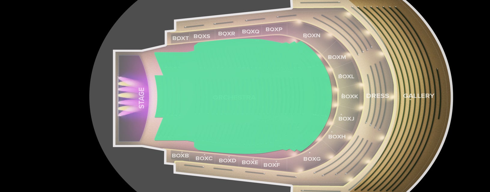 Seat view from Orchestra