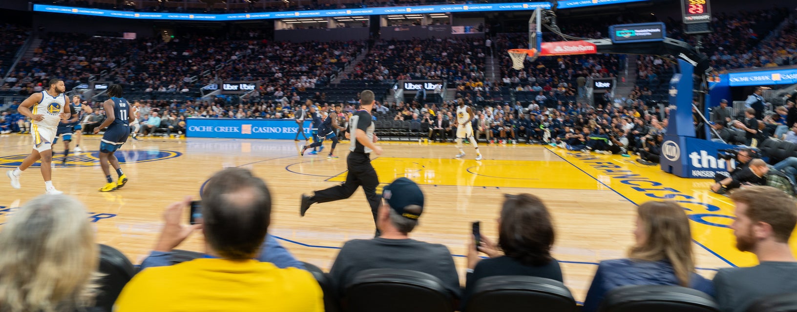 Seat view from Risers