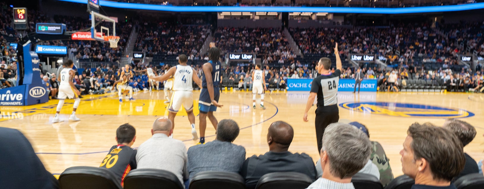 Seat view from Risers