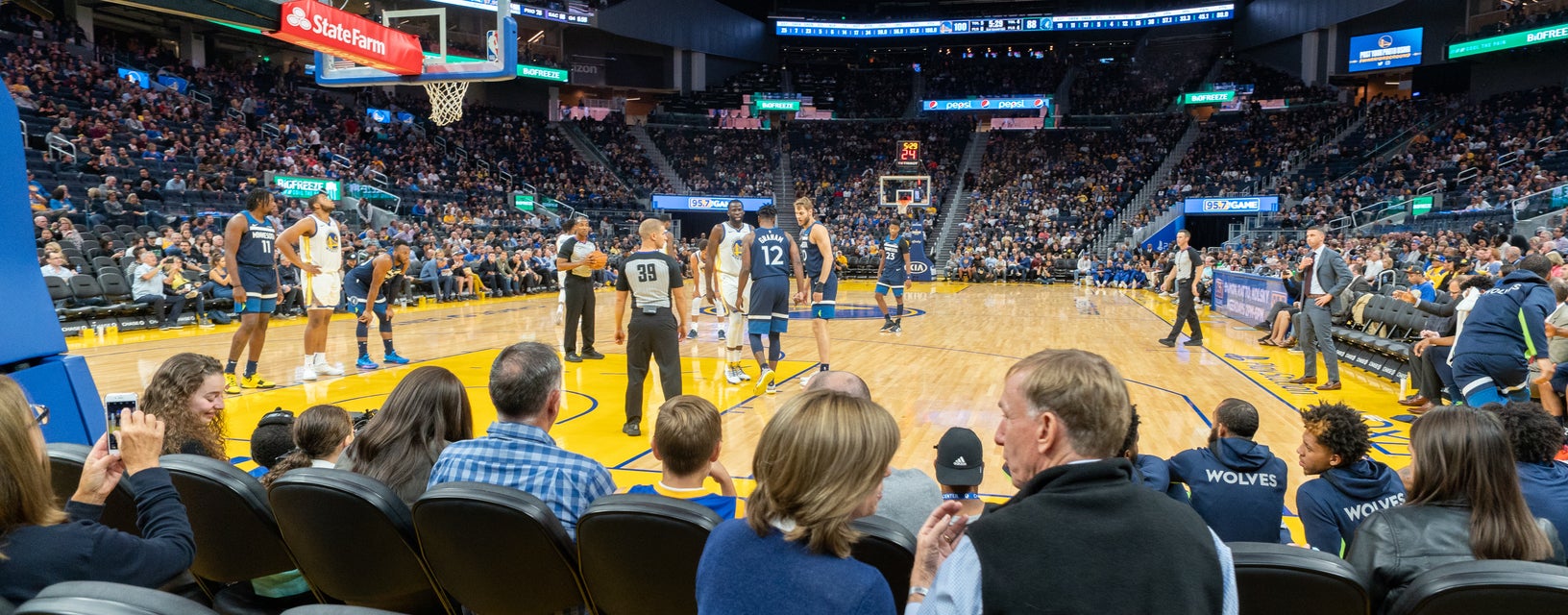 Seat view from Risers