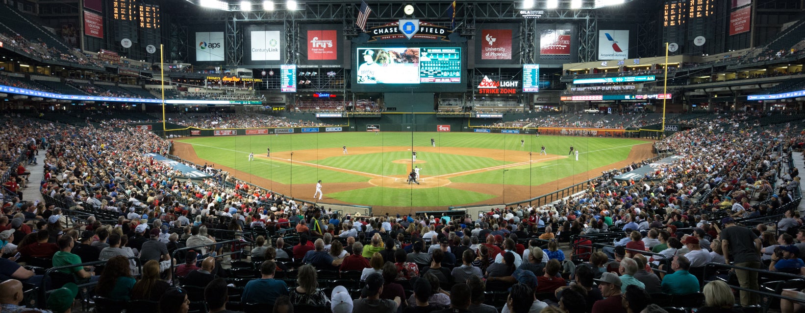 Seat view from Infield Box