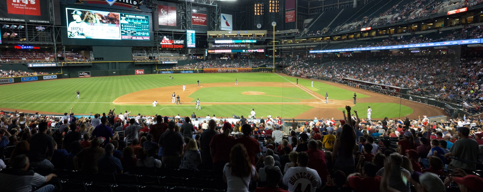 Seat view from Infield Box