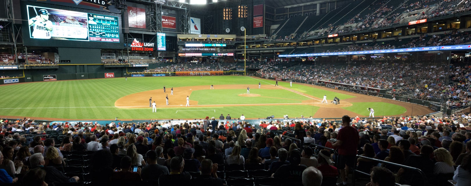 Seat view from Infield Box