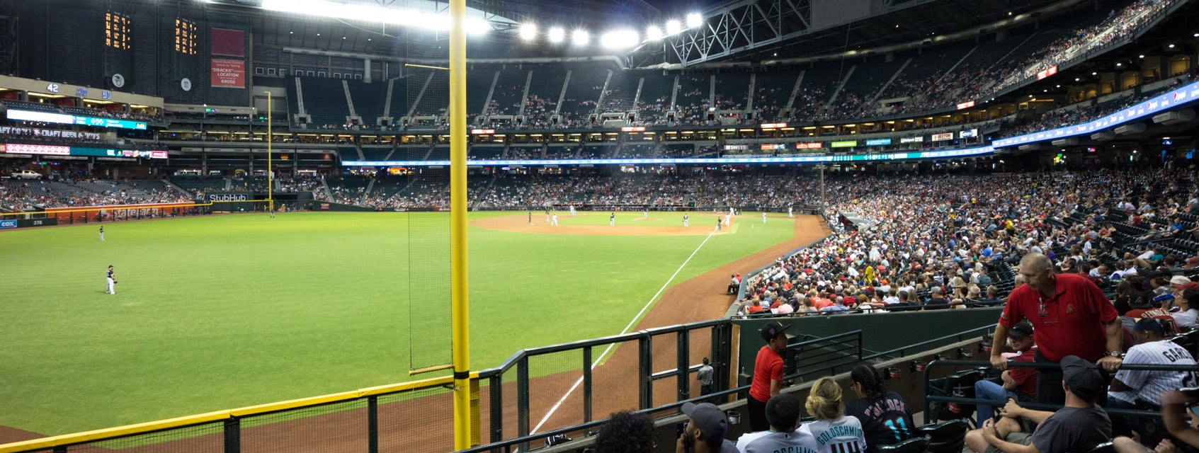 Seat view from Bullpen Reserve