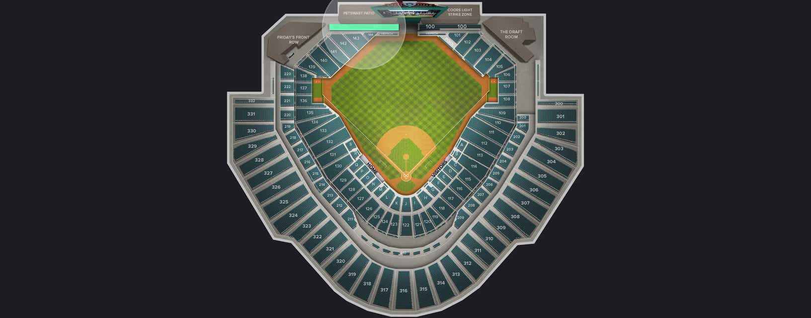 Seat view from Bleacher