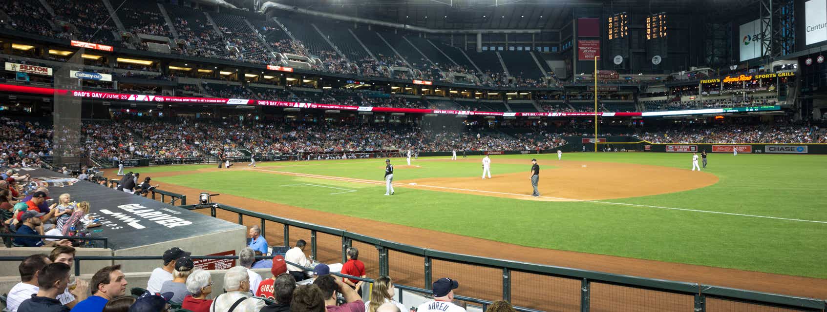 Seat view from First Base Box