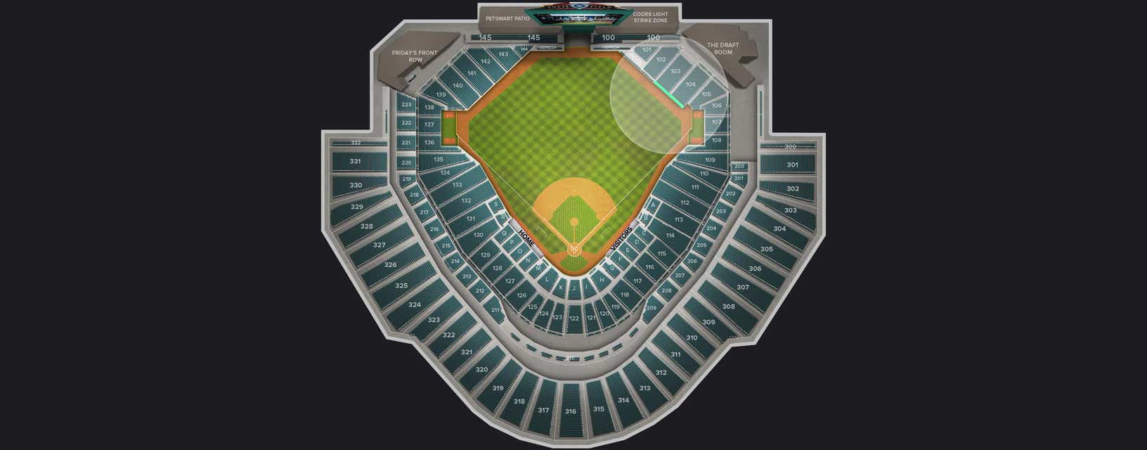 Seat view from Right Field Wall