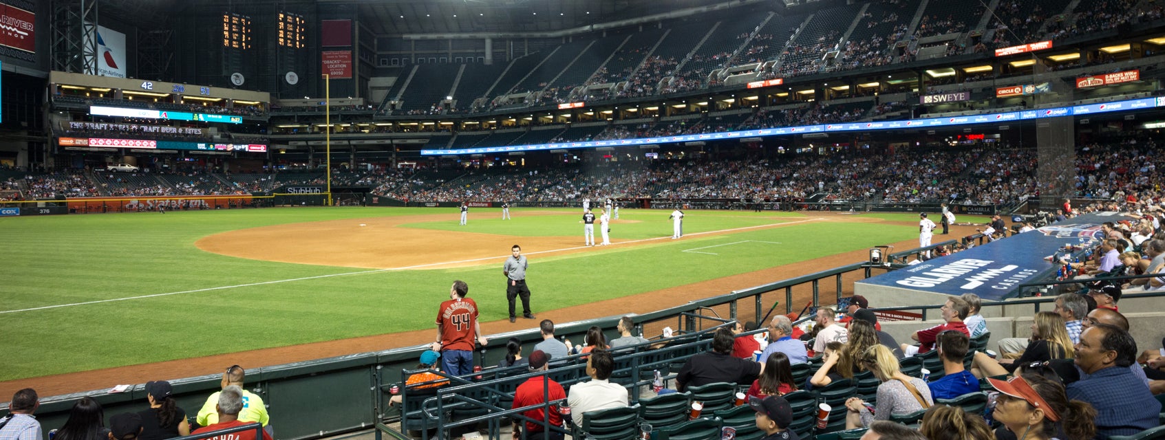 Seat view from Third Base Box
