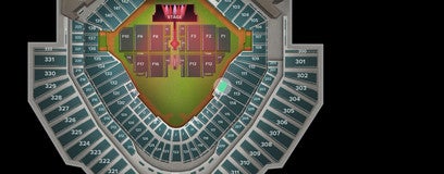 Seat view from Diamond Seat