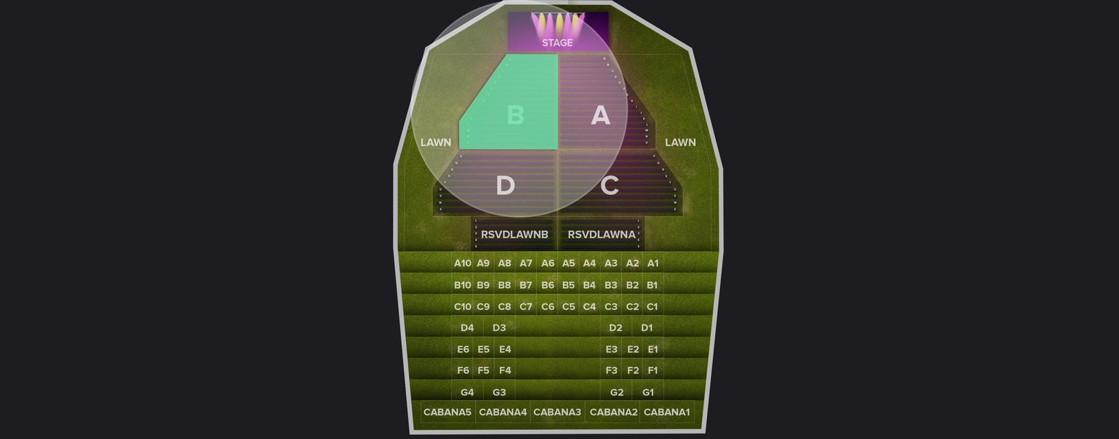 Seat view from Reserved