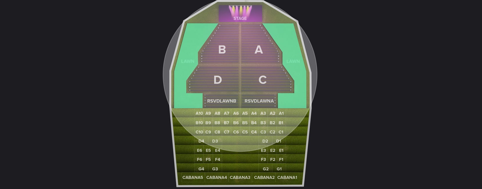 Seat view from Lawn
