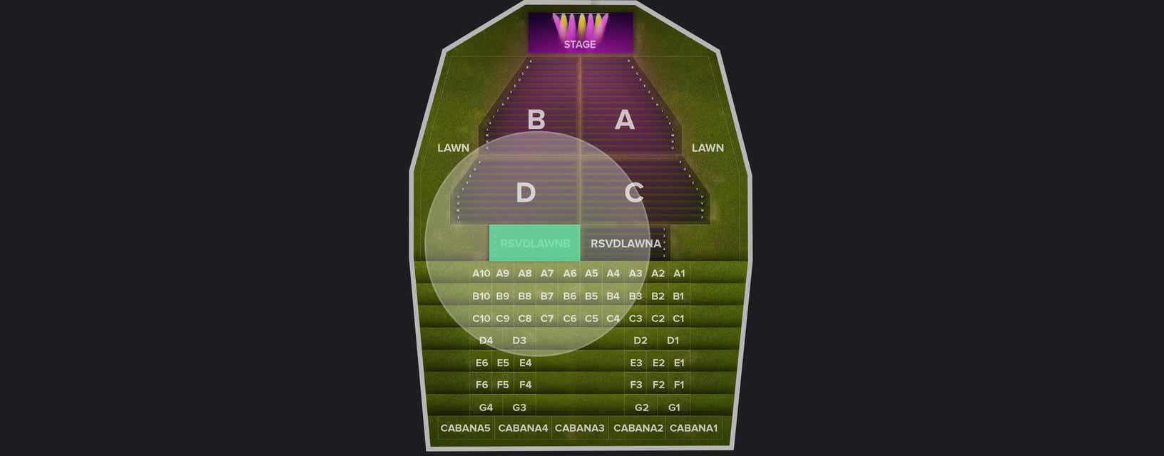 Seat view from Lawn