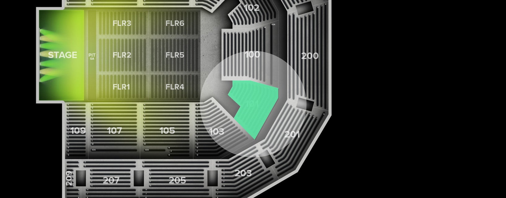 Seat view from Lower