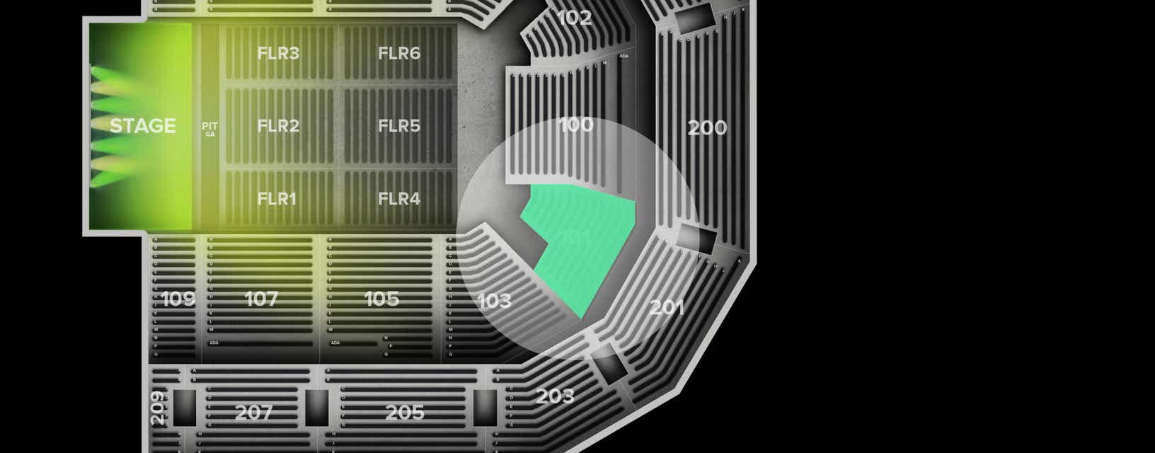 Seat view from Lower