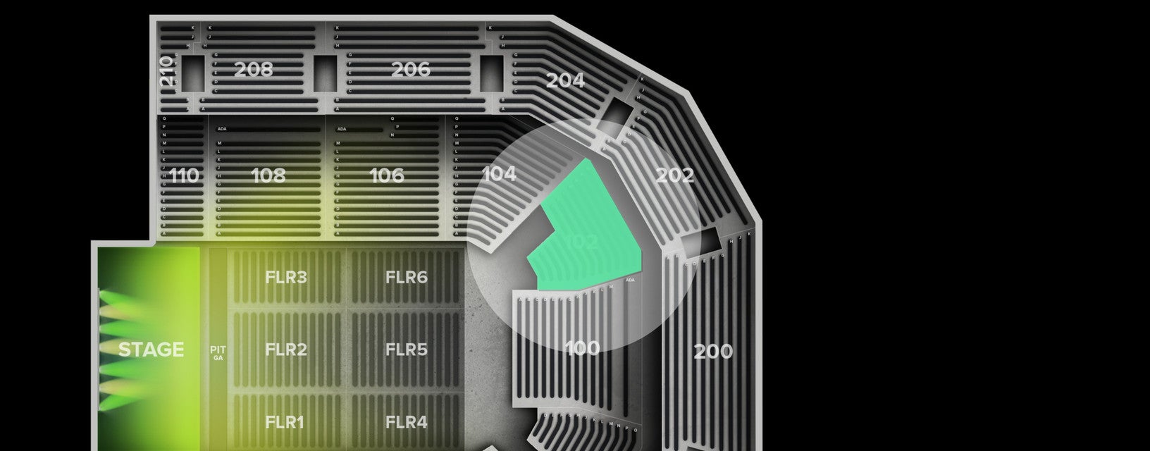 Seat view from Lower