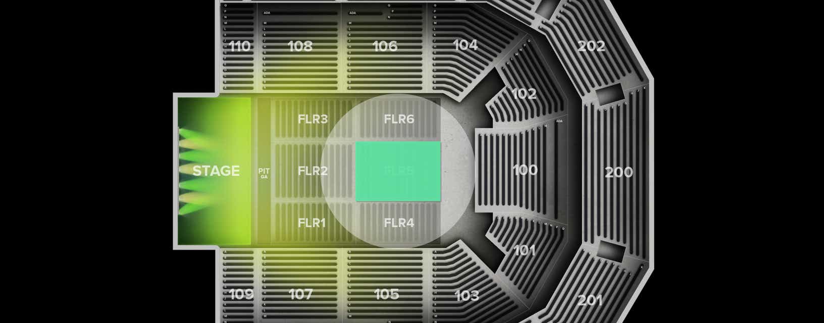 Seat view from Floor