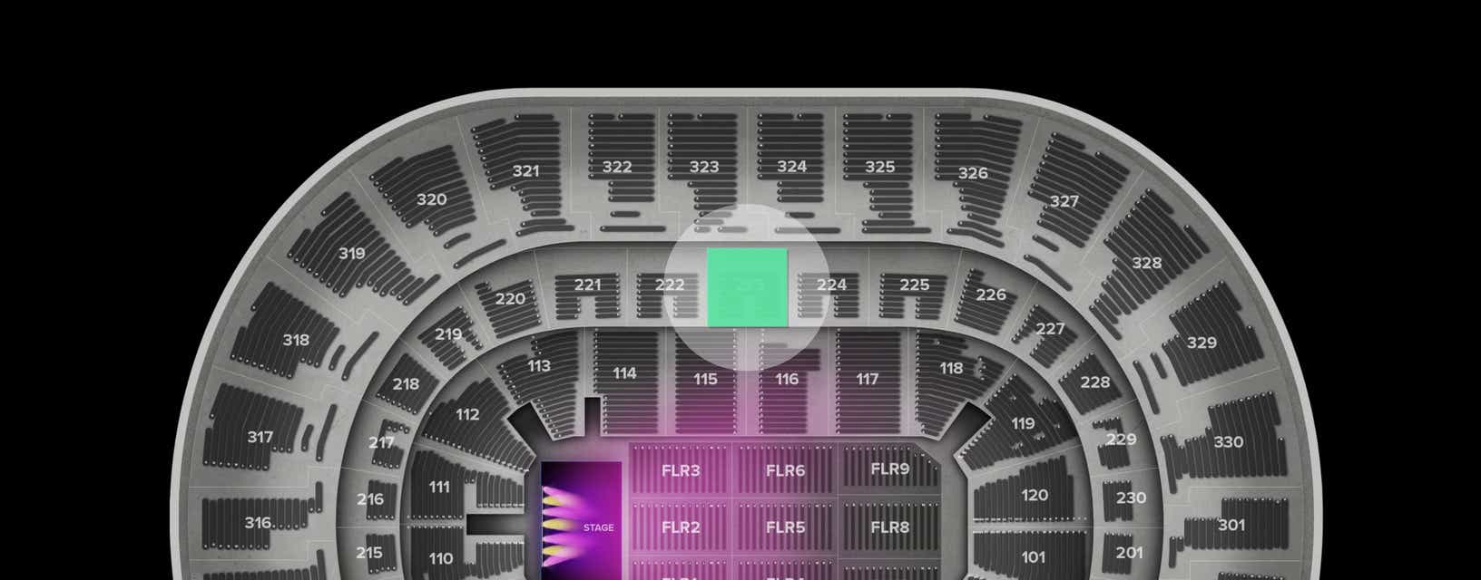 Seat view from Club