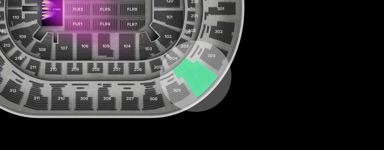 Seat view from Upper