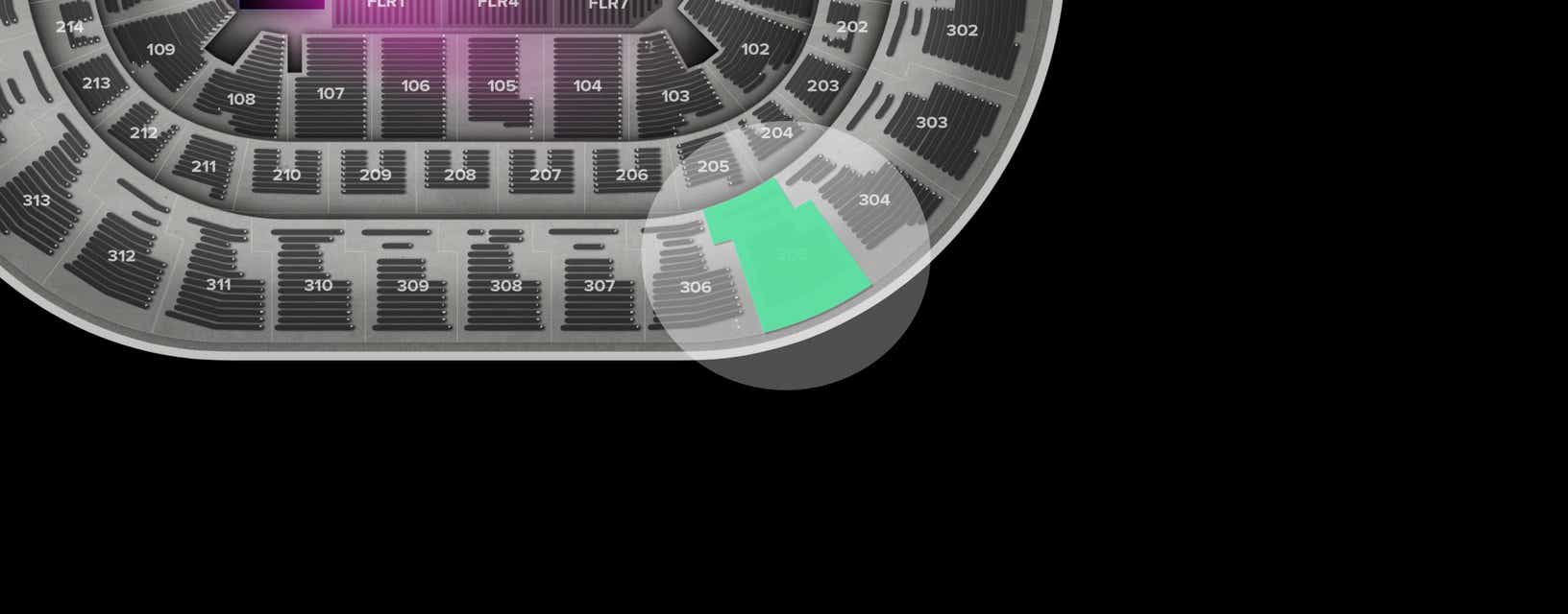Seat view from Upper