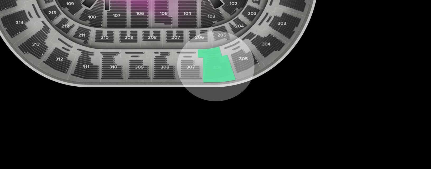Seat view from Upper