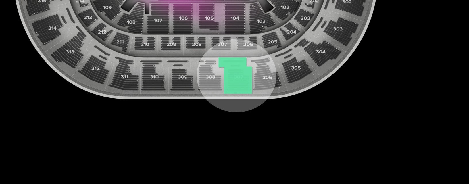 Seat view from Upper